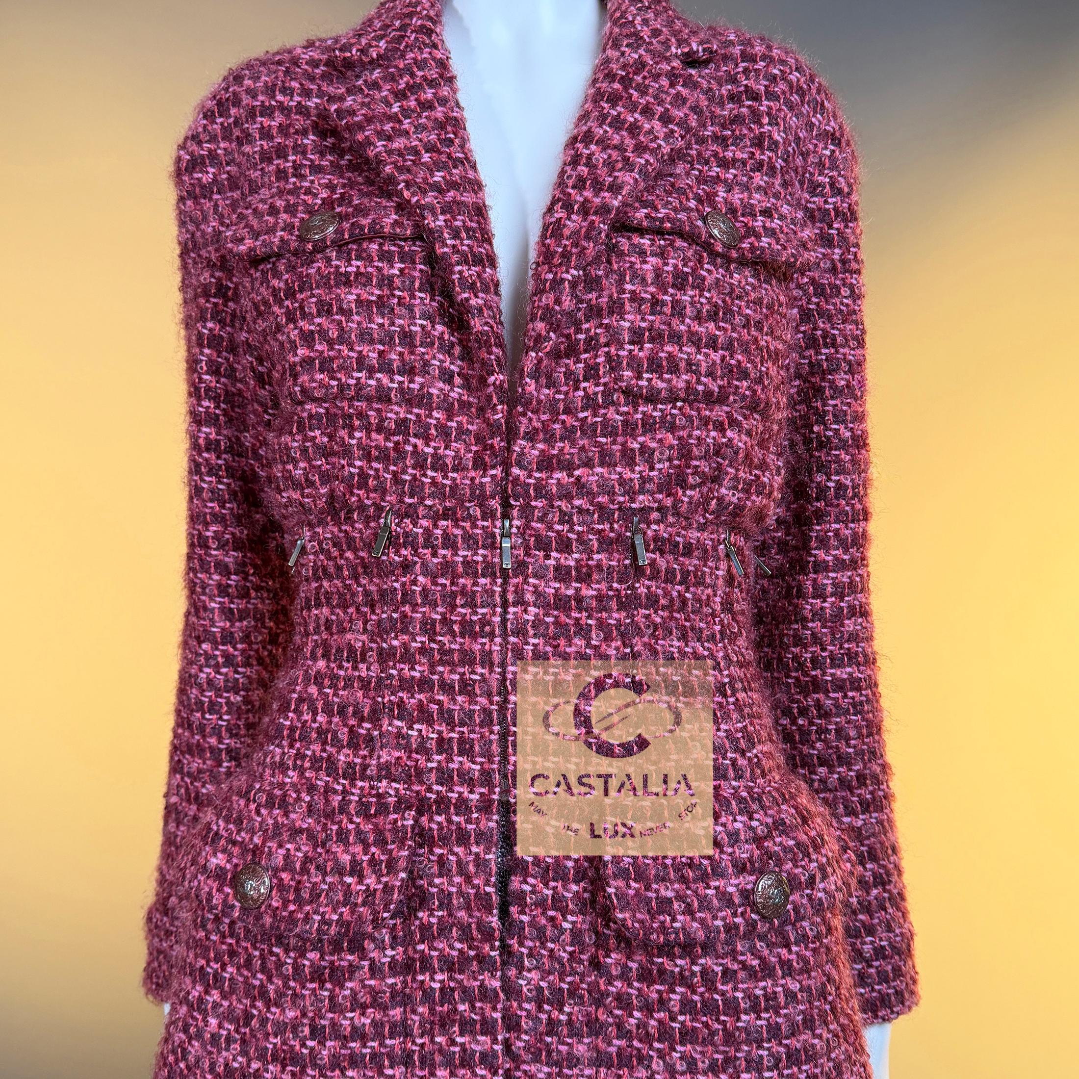 CHANEL 14K$ Museo Raro Supermercado Chaqueta de tweed 38 FR en venta 4