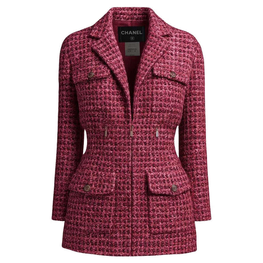 CHANEL 11K$ Paris / Saint-Tropez Marigold Tweed Jacket 36 FR For Sale ...