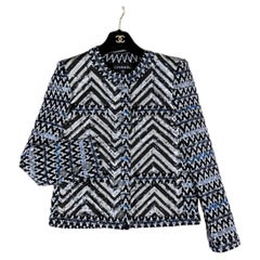 Chanel 14K$ New 2022 Iridescent Sequin Tweed Jacket 36 FR