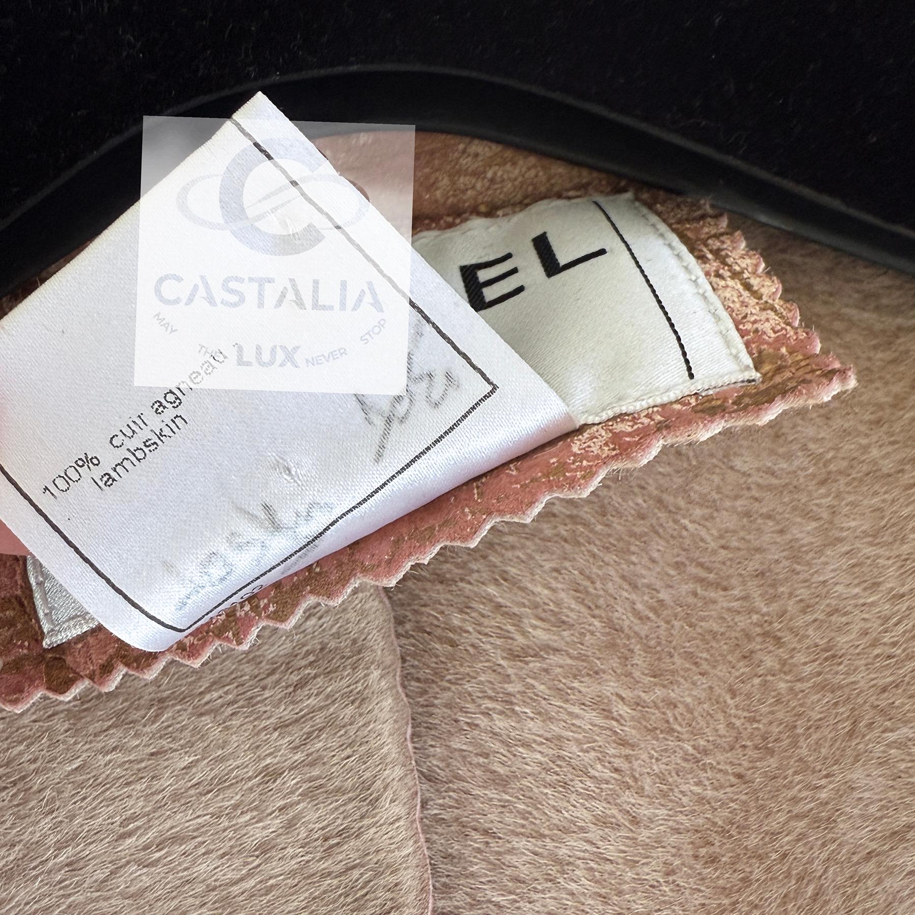 Chanel 14K$ New Iridescent Leather Shearling Jacket 44 FR im Angebot 15