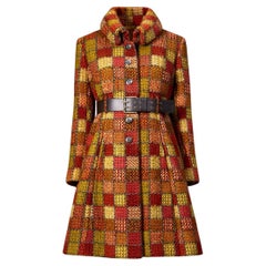 CHANEL 14K$ New Paris / HAMBURG Runway Tweed Coat with Belt 40 FR