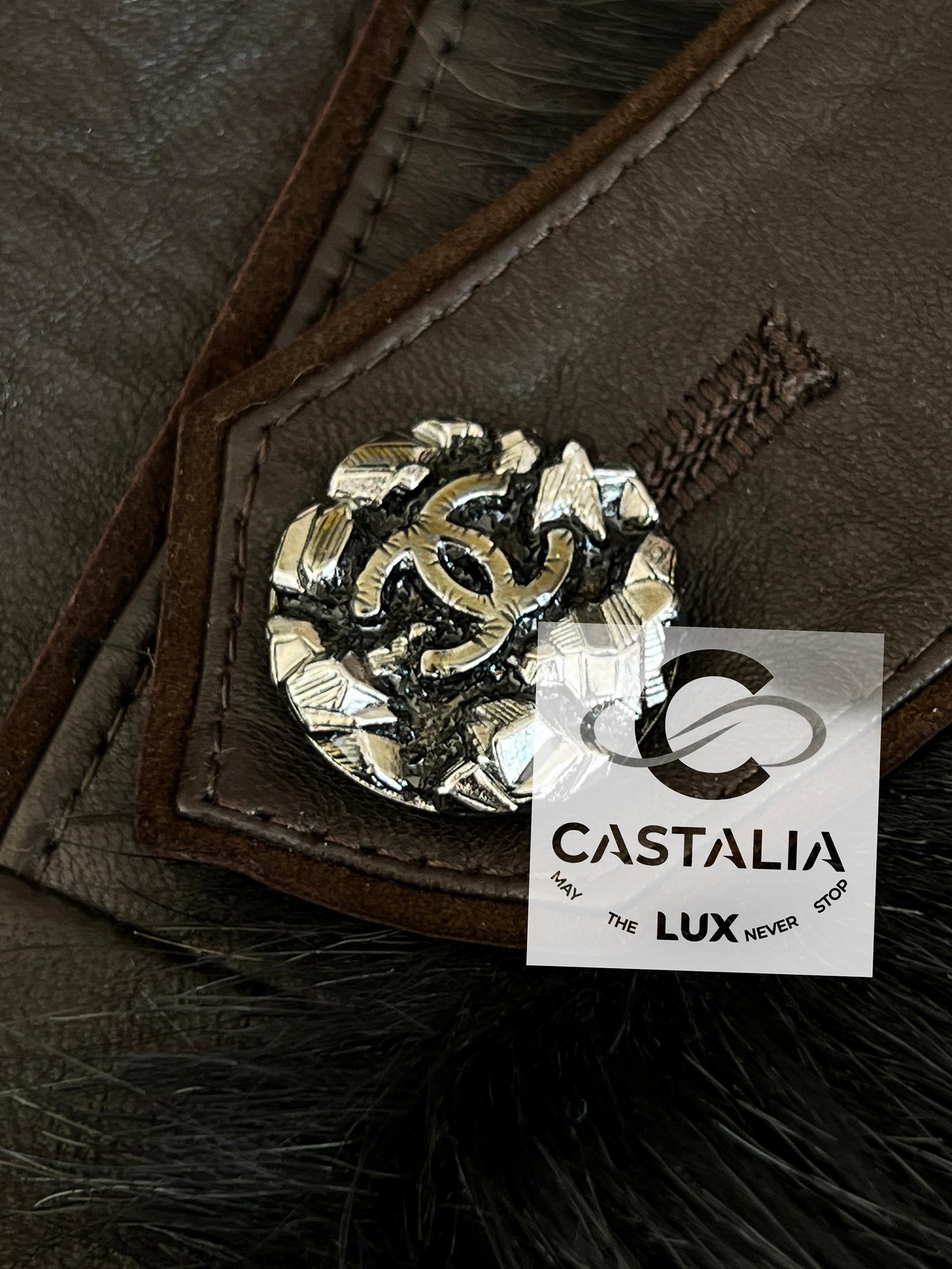 Chanel 14K$ Nuovo Polar Odyssey Runway Giacca Biker in Pelle 36 FR in vendita 9