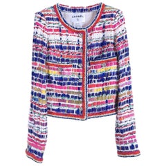 Chanel 14K$ New Ribbon Tweed Jacket 34 FR