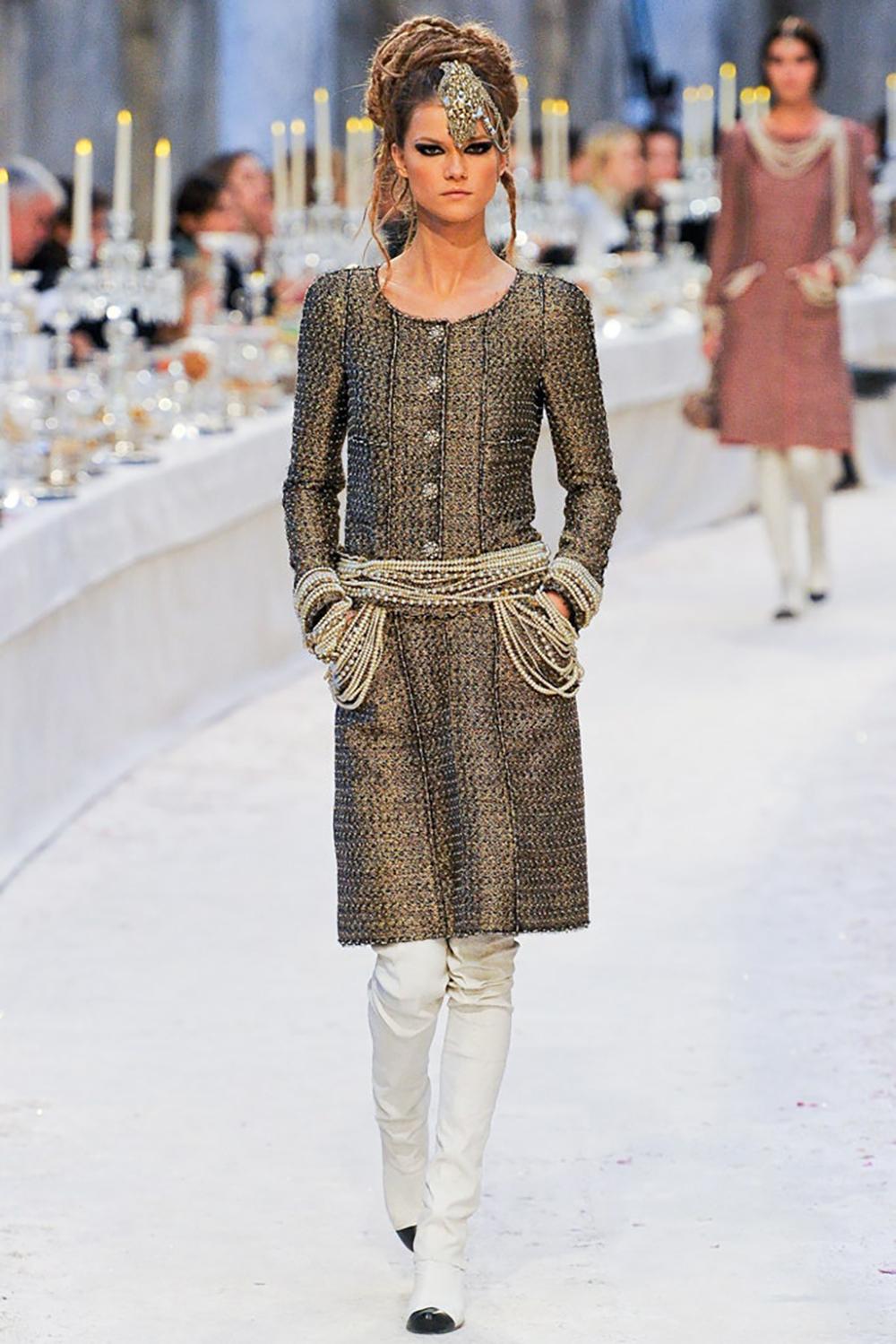 ~ From Karl Lagerfeld’s transcendent Paris / BOMBAY 2012 Métiers d’Art collection, this rare Chanel vest jacket is not merely tailored — it is conjured

/ Boutique value over 14,000$  

~ This is not a garment. This is an atmosphere stitched into