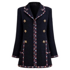 CHANEL 14K$ Paris / Byzance Reliquary Black Tweed Jacket 42 FR