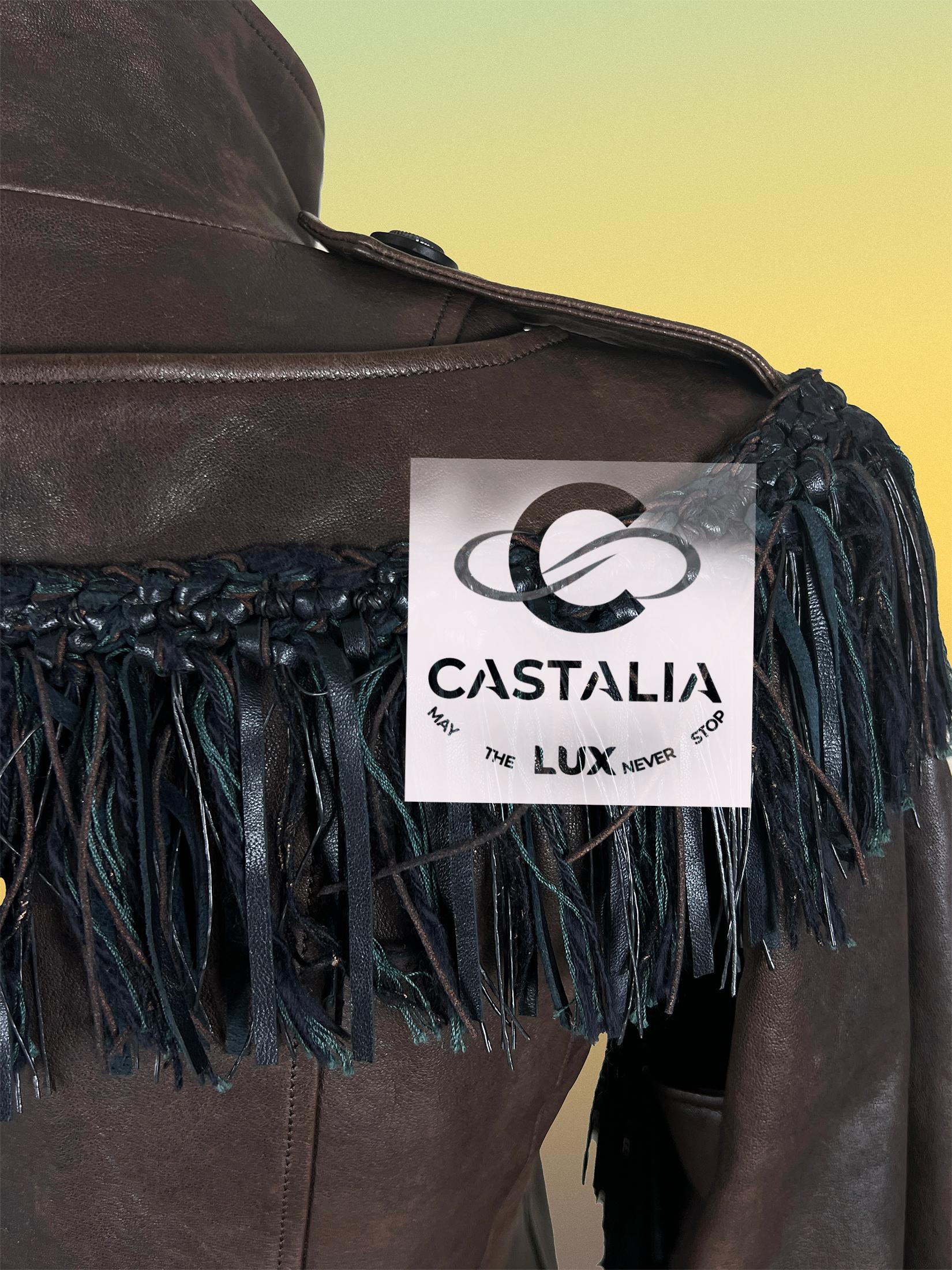 Chanel 14K$ Paris / Dallas Iconic Fringed Leather Jacket 38 FR For Sale 12