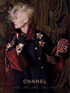 CHANEL 14K$ Paris / Edinburgh Navy Lesage Tweed Cape Jacket 38 FR