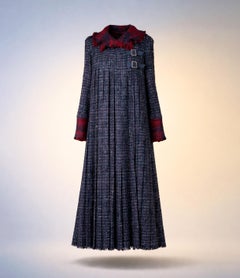 CHANEL 14K$ Paris / Edinburgh Navy Lesage Tweed Cape Jacket 38 FR