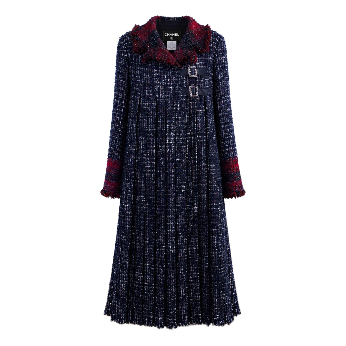 CHANEL 14K$ Paris / Edinburgh Iconic Lesage Tweed Maxi Coat 38 FR