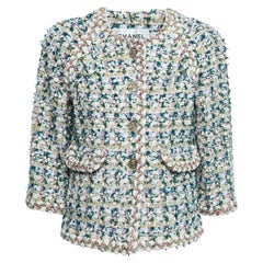 CHANEL 14K$ Paris / Greece Ribbon Tweed Jacket 38 FR