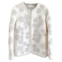 CHANEL 14K$ Paris / Salzbourg Veste en tweed « Edelweiss » RARE, taille 34 FR