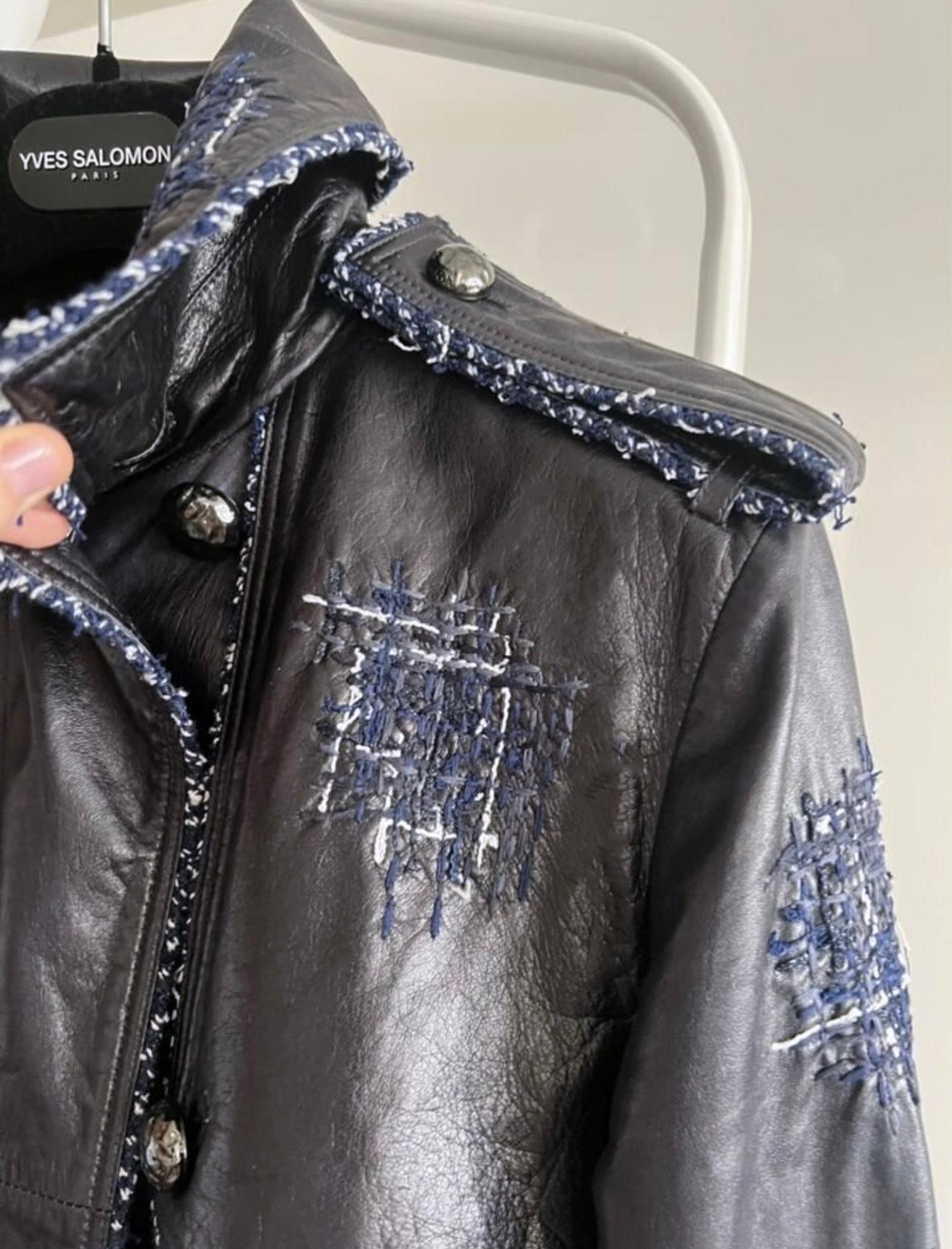 Black Chanel 14K$ Rare Leather Trench Coat