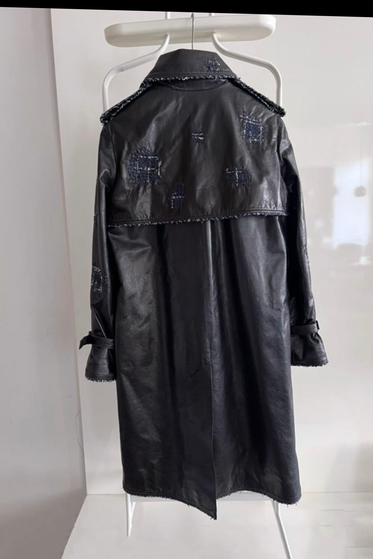 Chanel 14K$ Rare Leather Trench Coat 1