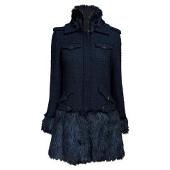 Chanel 14K$ Relic Couture Black Coat with Jewel Details 38 FR