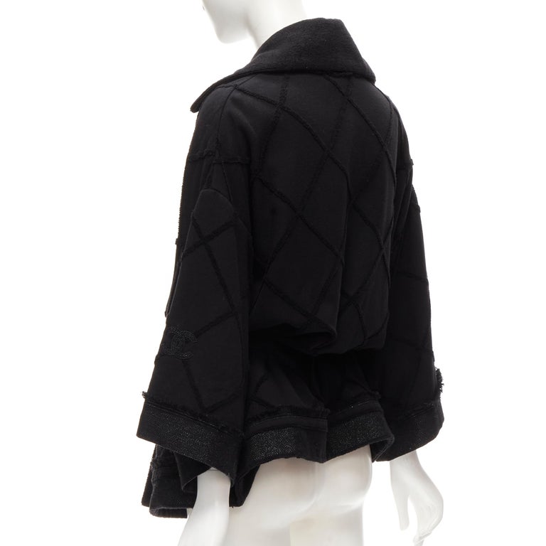 Fall 2015 Chanel by Karl Lagerfeld Brasserie Gabrielle Runway Look 89 Black Tweed Jacket