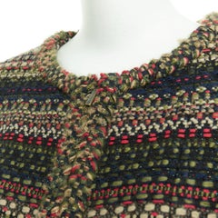 CHANEL 15A Runway Paris-Salzburg  Lesage Tyrolean tweed button jacket FR42 XL