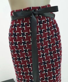 CHANEL 15K Brasserie Runway Tweed Skirt