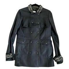 Chanel 15K Jewel and Chain Embellished Shearling Jacket