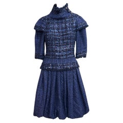 Chanel 15K$ Museum Worth Paris / Edinburg Runway Tweed Dress 36 FR