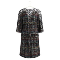 Chanel 15K$ New Paris / Dubai Ribbon Tweed Dress 34 FR