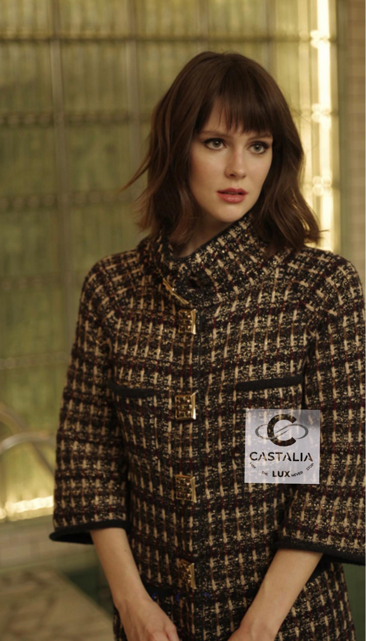 Chanel 15K$ Paris / Byzance Coat and Dress Museum Worth Ensemble 36 FR en venta 7