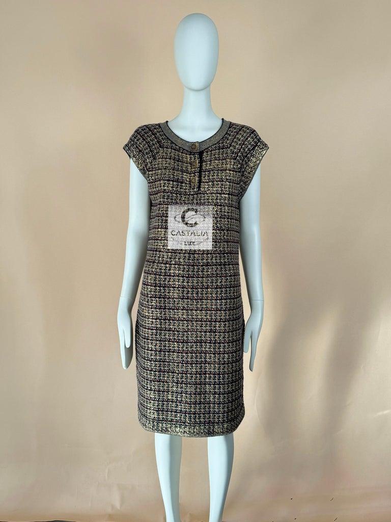 Chanel 15K$ Paris / Byzance Coat and Dress Museum Worth Ensemble 36 FR en venta 11