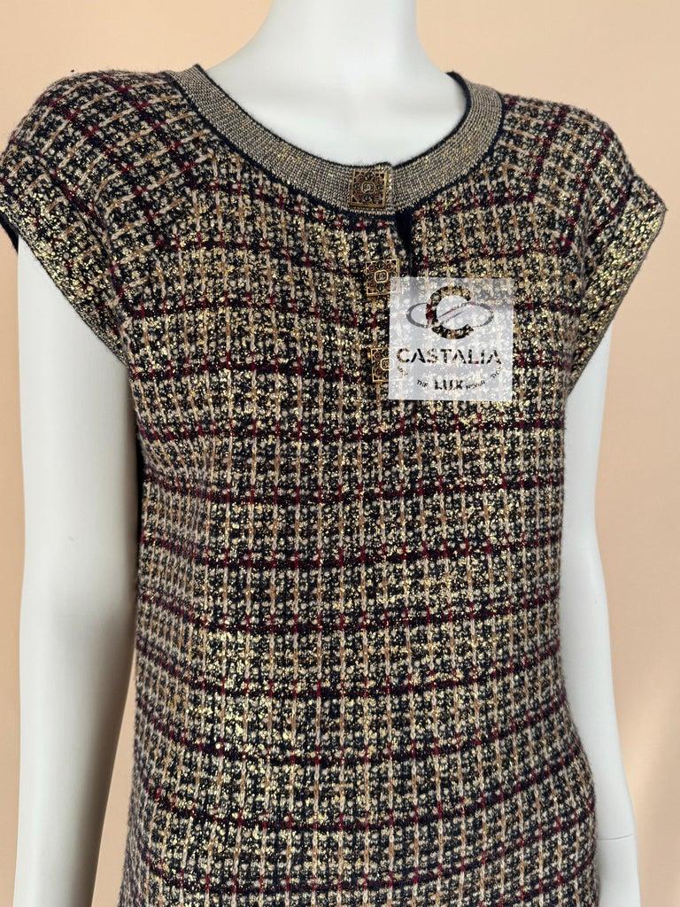 Chanel 15K$ Paris / Byzance Coat and Dress Museum Worth Ensemble 36 FR en venta 12