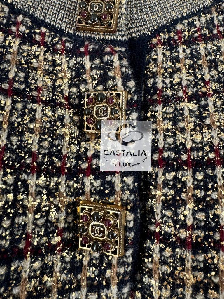 Chanel 15K$ Paris / Byzance Coat and Dress Museum Worth Ensemble 36 FR en venta 13
