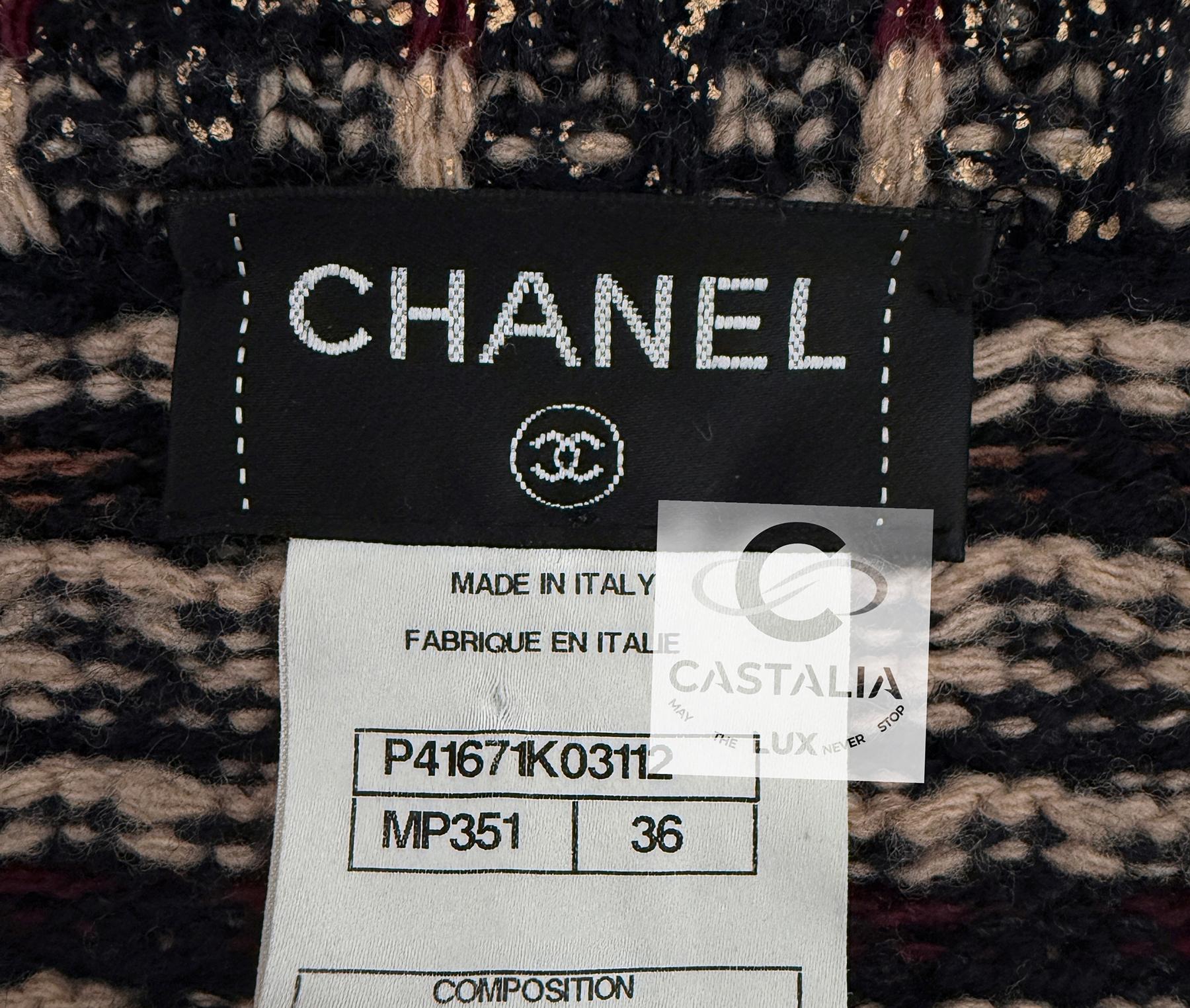 Chanel 15K$ Paris / Byzance Coat and Dress Museum Worth Ensemble 36 FR en venta 14