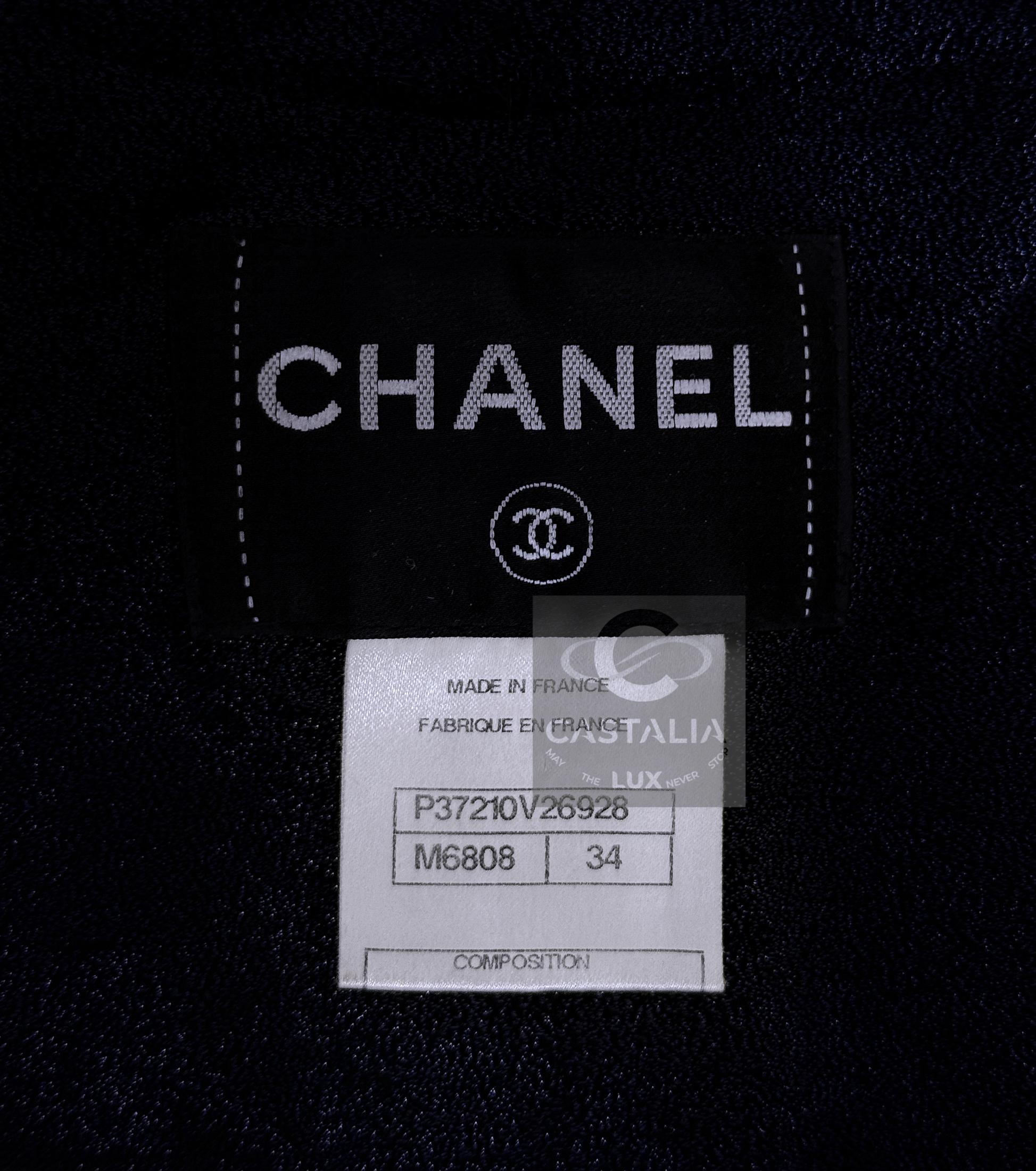 CHANEL 15K$ Paris / Venice Ribbon Tweed Jacket 34 FR For Sale 14