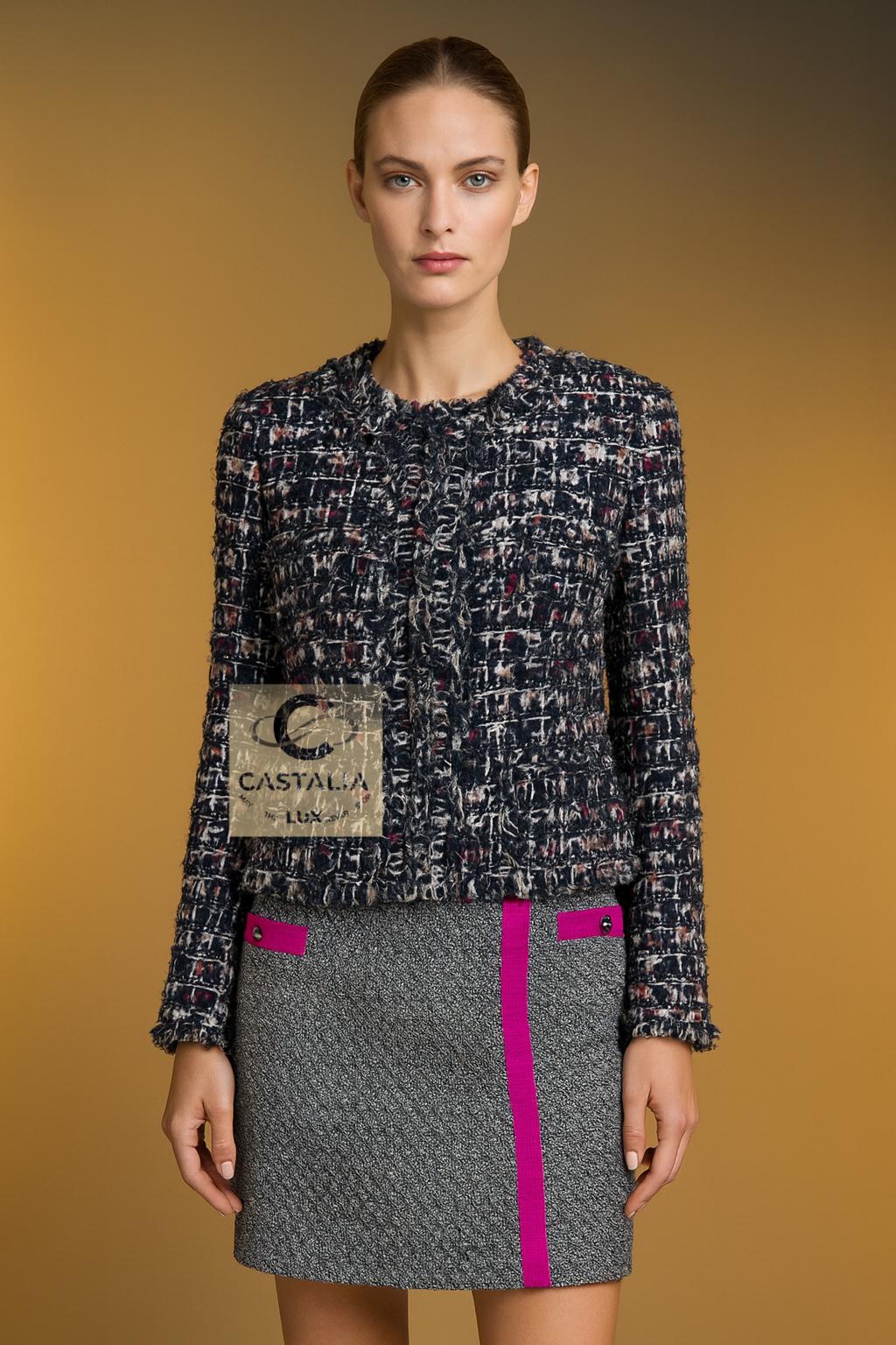 CHANEL 15K$ Paris / Venise Veste en tweed à rubans 34 FR Neuf - En vente à Dubai, AE