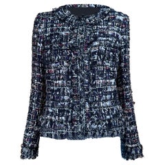CHANEL 15K$ Paris / Venice Ribbon Tweed Jacket 34 FR
