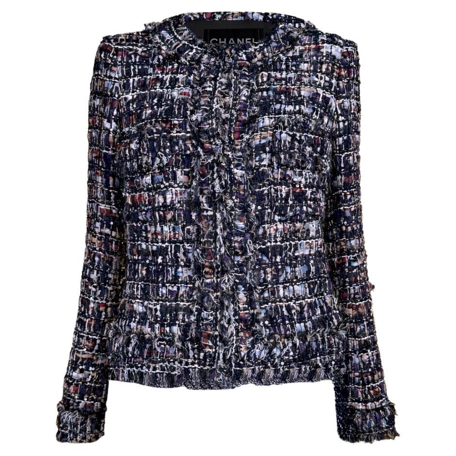 CHANEL 15K$ Paris / VENICE Ribbon Tweed Jacket 34 FR For Sale