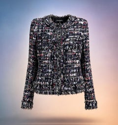 CHANEL 15K$ Paris / VENICE Ribbon Tweed Jacket 34 FR