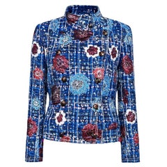 CHANEL 15$K Rare Tweed Jacket CC Embroidered Camellias 38 FR