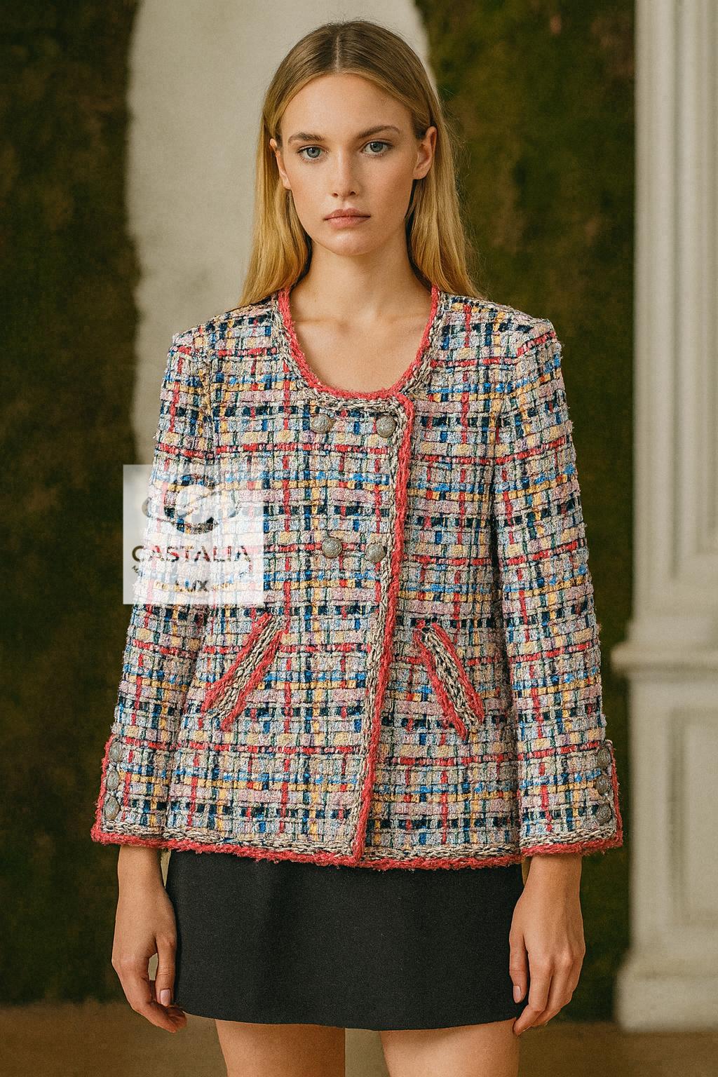  Giacca in tweed con nastro squisito di Chanel
- Valore della boutique superiore a €15.000 - Capolavoro di Lesage tessuto a mano 

~ Realizzato dai maestri tessitori della Maison Lesage, 
questa giacca Chanel è un'opera di alchimia couture,  un vero