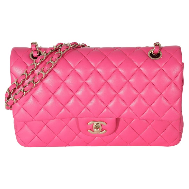 Pink Quilted Chanel Handbag - 196 For Sale on 1stDibs