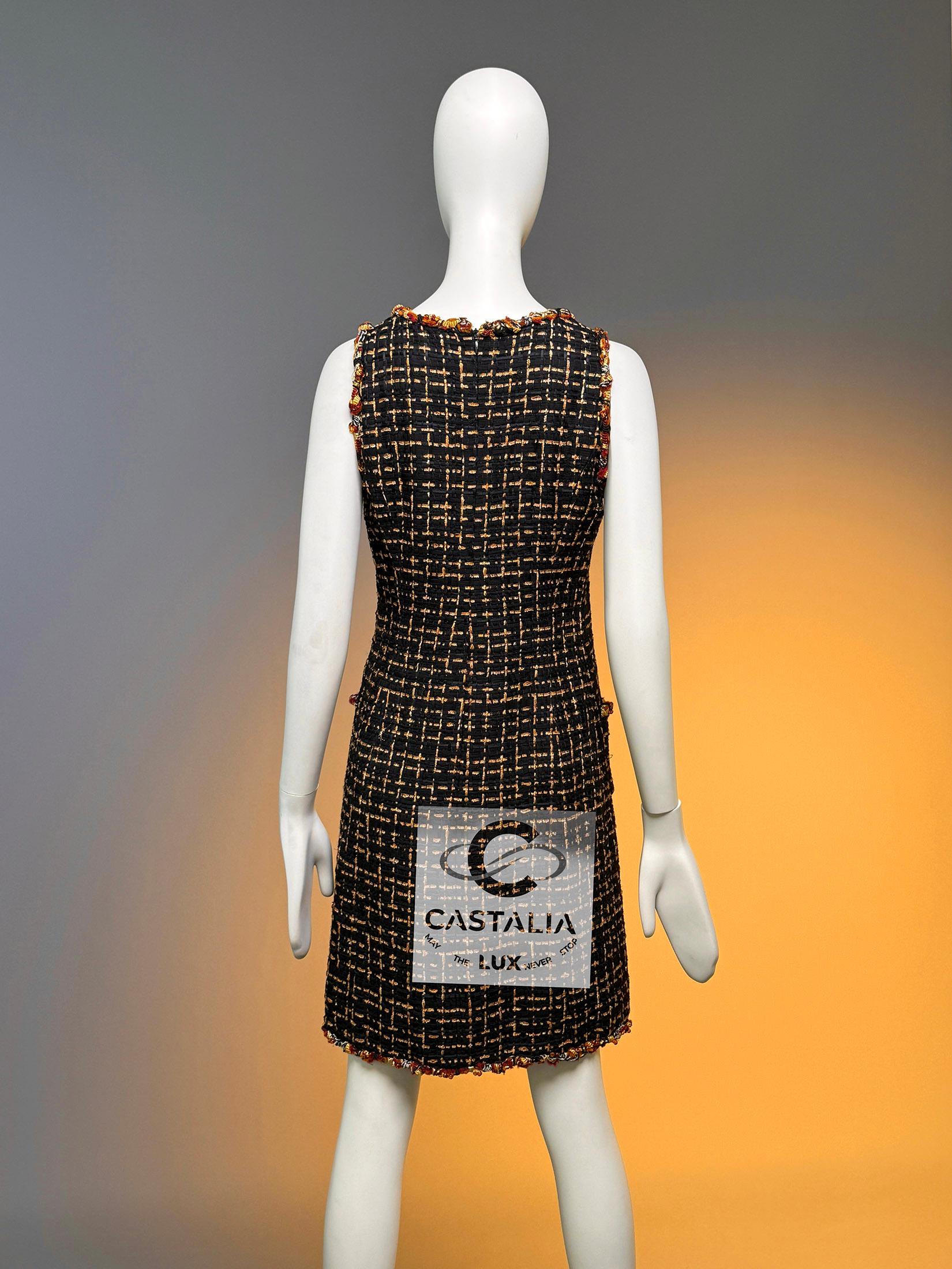 Chanel 16K$ New Paris / Saint-Tropez Ribbon Tweed Ensemble 36 FR For Sale 13