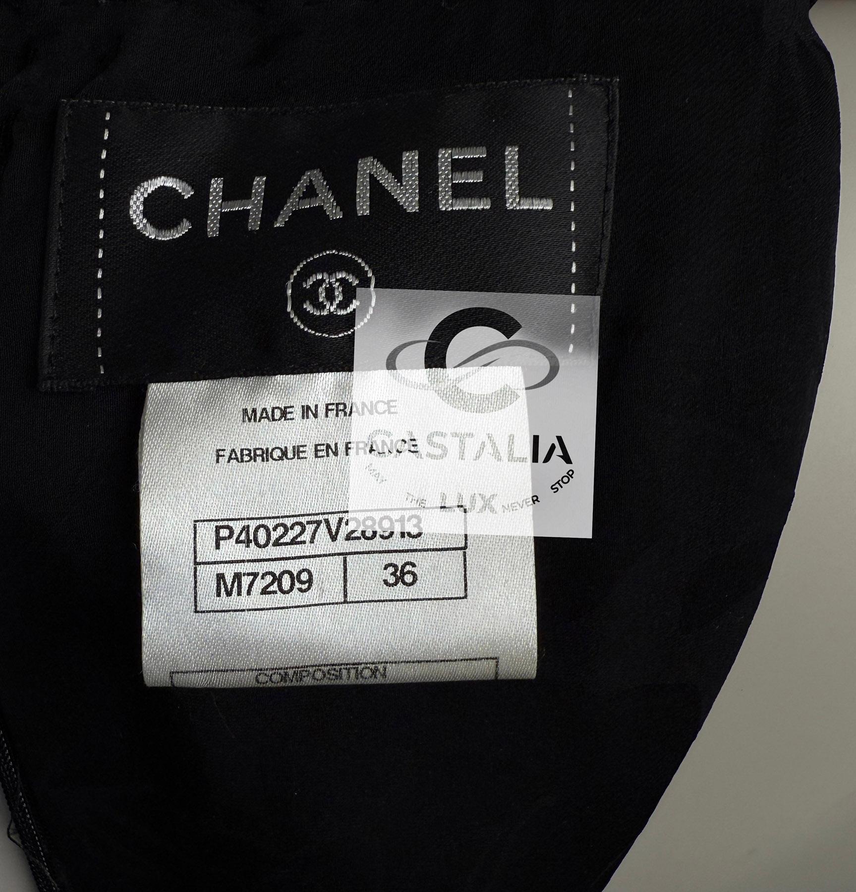 Chanel 16K$ New Paris / Saint-Tropez Ribbon Tweed Ensemble 36 FR For Sale 14