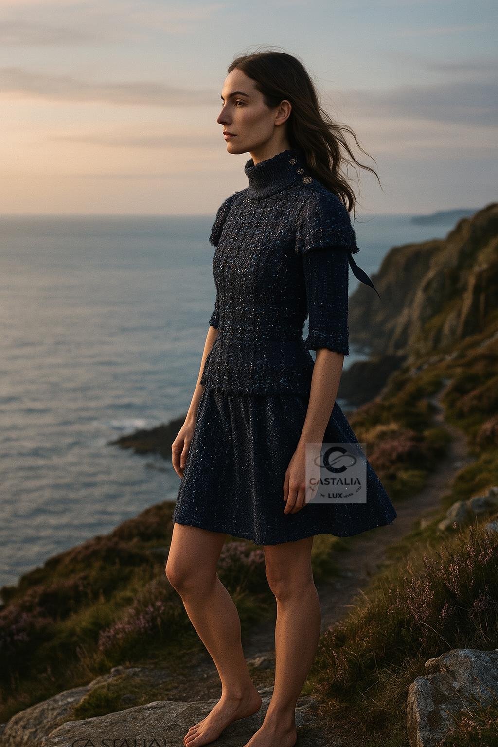 Chanel 16K$ París / Edimburgo Vestido de tweed nivel museo 36 FR en venta 11
