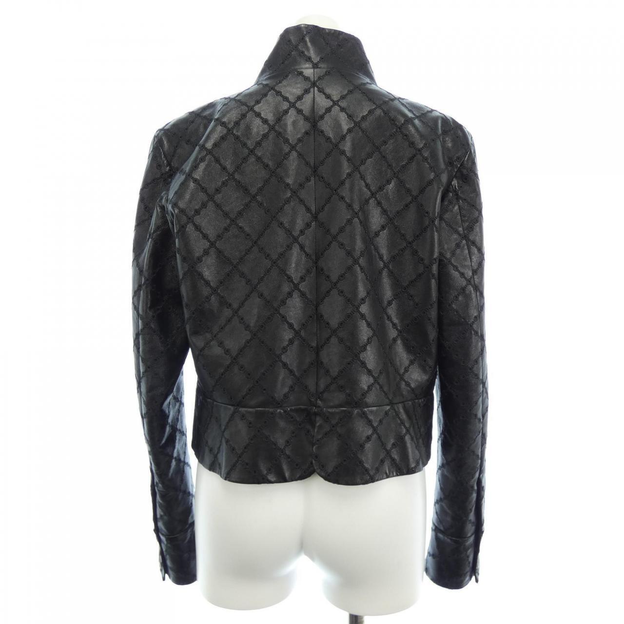 Women's or Men's Chanel 16K$ Quilted 2022 Black Leather Jacket