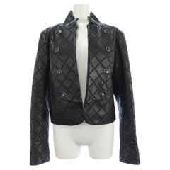 Chanel 16K$ Quilted 2022 Black Leather Jacket