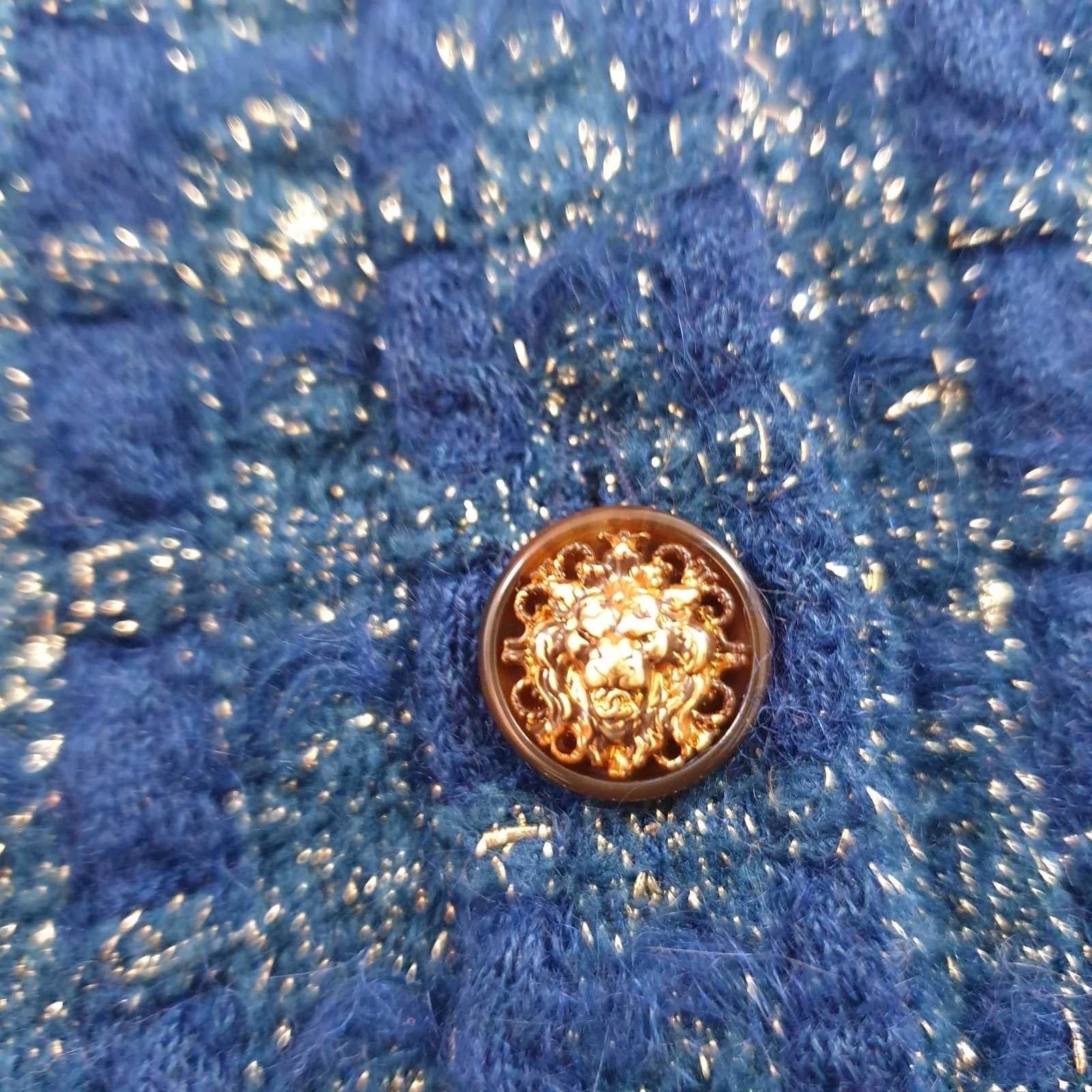 Chanel 17A Blue Polyester  Rayon Knit Dress   4