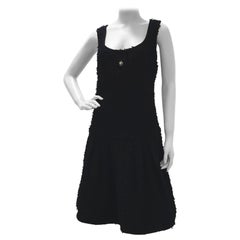 Chanel 17P CC  Black Fantasy Tweed Dress