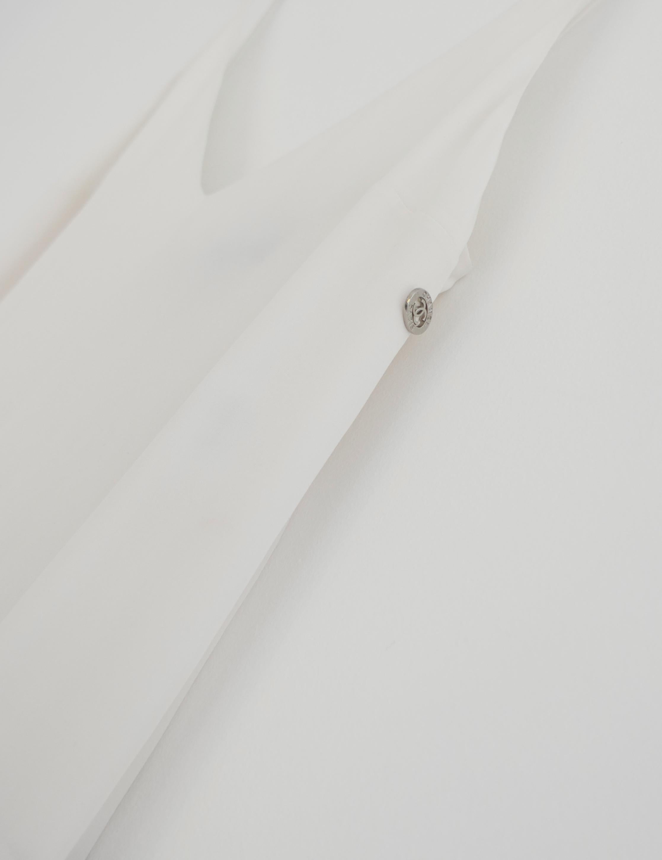 Chanel 17P Resort 2017 - Robe longue en soie et dentelle 'Cuba' Pour femmes en vente