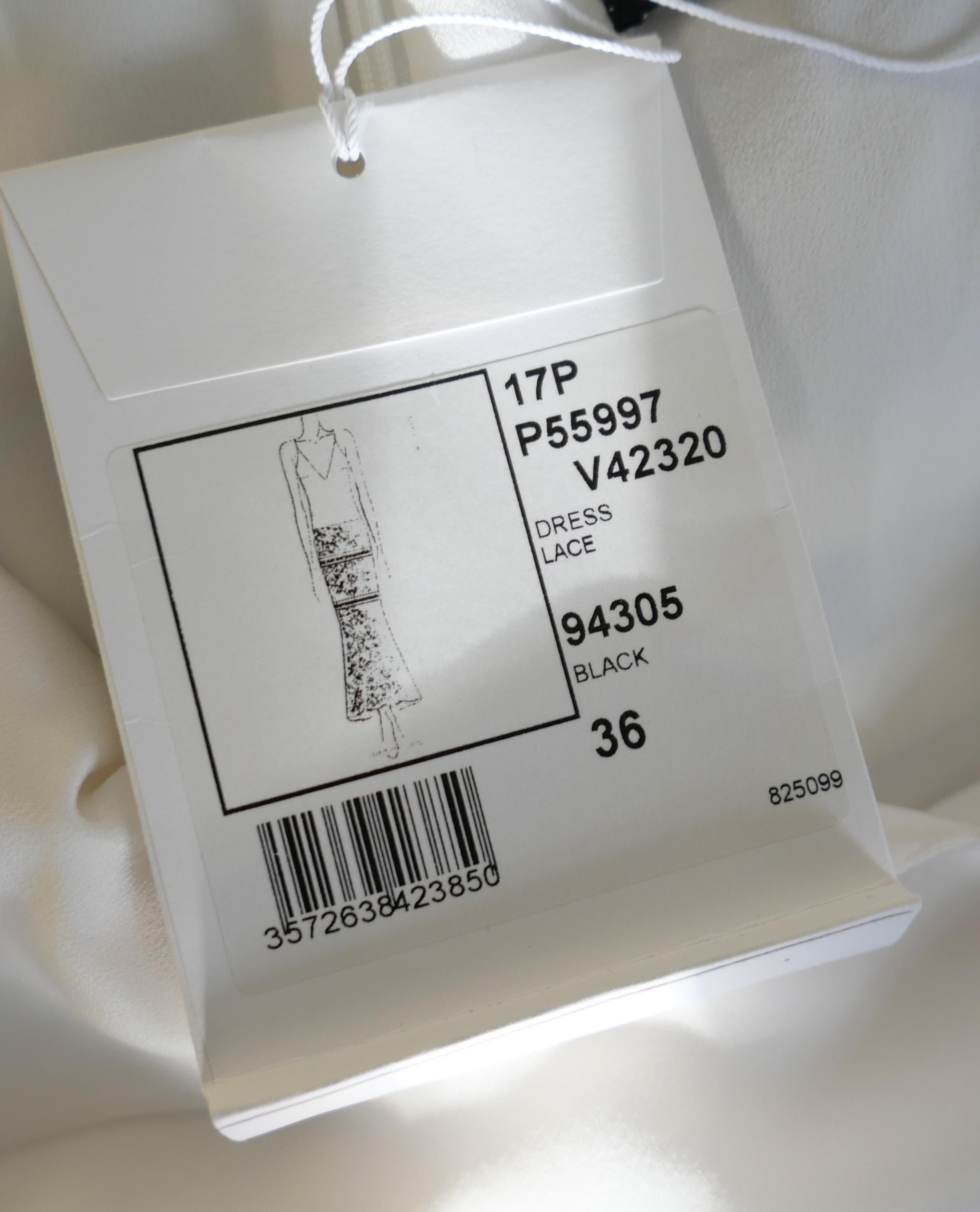 Chanel 17P Resort 2017 - Robe longue en soie et dentelle 'Cuba' en vente 3