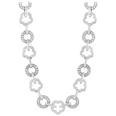 Chanel 18 Karat White Gold, 3.00 Carat Diamond Necklace