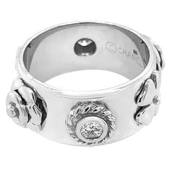 Chanel 18 Karat White Gold Diamond Band Ring