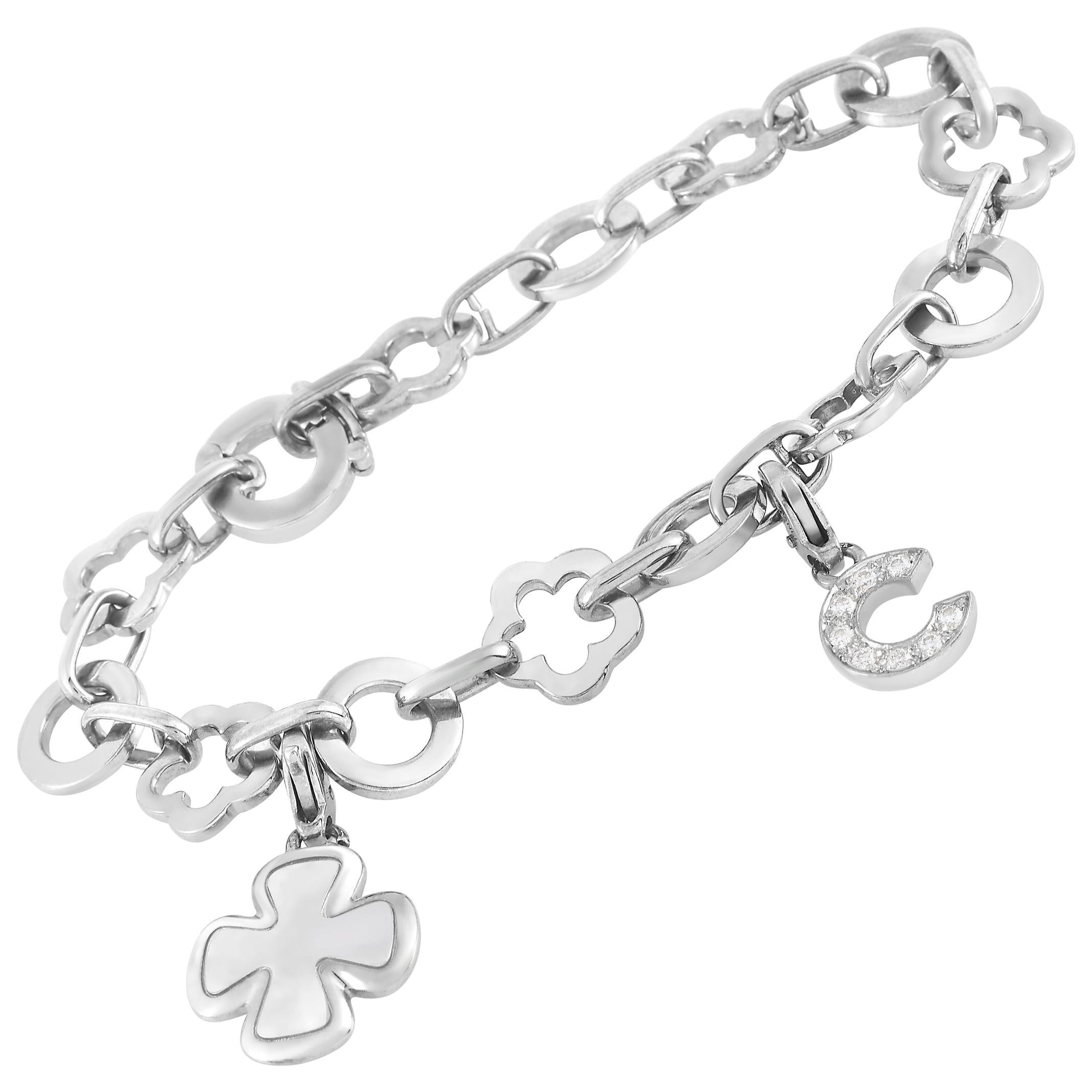 Lv white gold bracelet Clearance