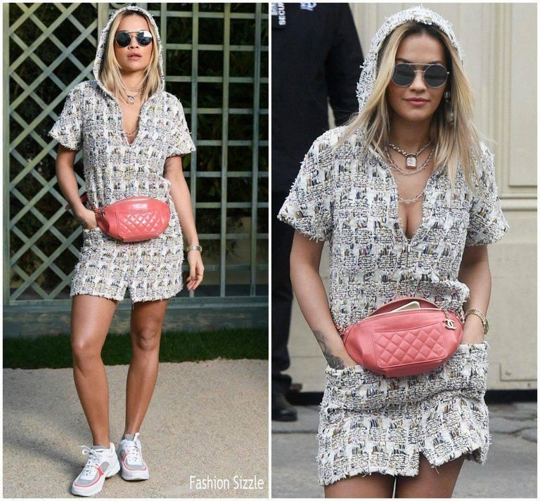 Chanel Pink Fanny Pack Pink Lambskin Waist Belt Bag Sold Out NEW at